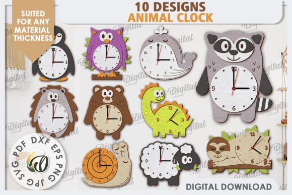 3D Animal Clocks Laser Cut Bundle: A Practical Guide to Digital Designs
