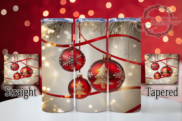 3D Happy Holidays Christmas Tumbler Design