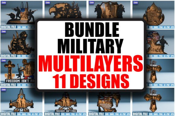 3D Military MEGA Bundle SVG DXF: A Workflow for Precision Laser Cutting