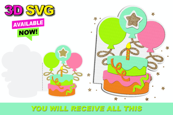 Crafting Joy with Cake Candle 3D SVGs