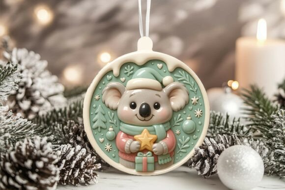 Creating a Unique 3D Porcelain Koala Christmas Ornament for Your Holiday Decor