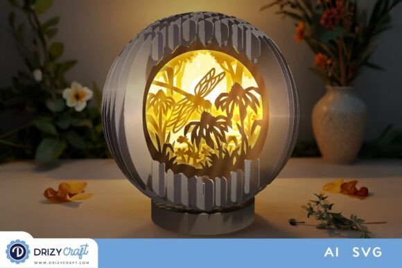 Creating Depth and Detail with the Dragonfly with Flower 3D Pop Up Folded Design