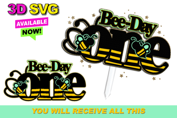 Evaluating the Bee Day One Cake Topper 3D SVG for Custom Celebrations