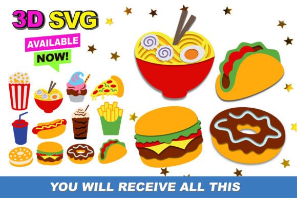 Fast Food 3D SVG: A Practical Guide for Crafters and Designers