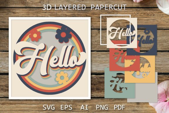 Hello Card Design: The Enduring Appeal of Retro Paper Cut Hello Greeting Cards