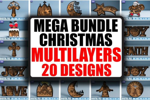 Mastering the 3D Christmas MEGA Bundle SVG DXF for Laser Cutting Projects