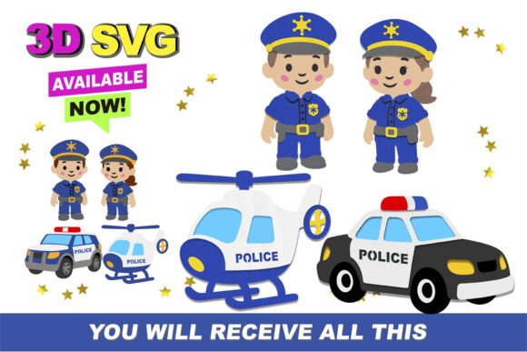 Police Officer Elements 3D SVG: A Complete Guide for Creators
