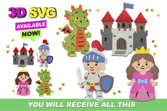 Princesses and Knight Elements 3D SVG: A Practical Guide for Creators