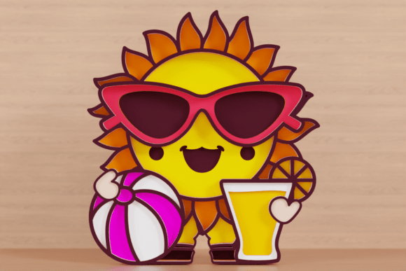 Summer Sun Layered 3D SVG: A Creative Guide