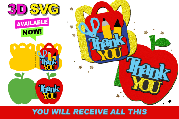 Teacher Card 3D SVG: A Creative Digital Asset for Crafters