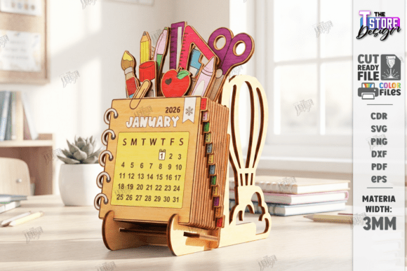 Transforming the Classroom with the 3D Teacher Desk Calendar 2026 Laser Cut