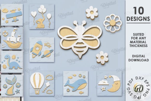 Unlocking Creative Potential: The Strategic Value of Digital 3D Nursery Decor Sets Laser Cut Bundle for Modern Makers