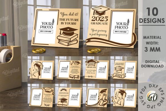 Unlocking Creativity with the 3D Graduation Picture Frames Bundle