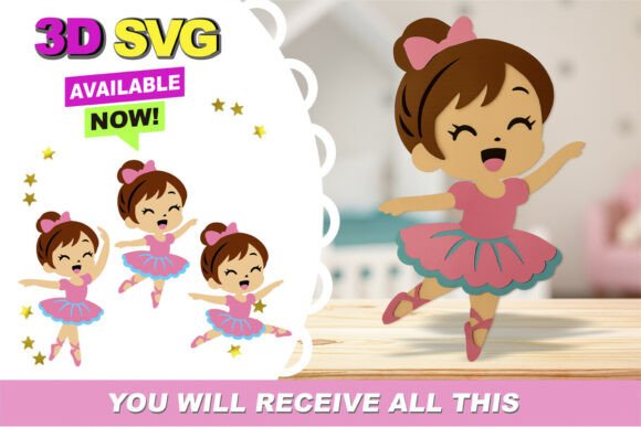 Unlocking Creativity with the Cute Ballerina 3D SVG