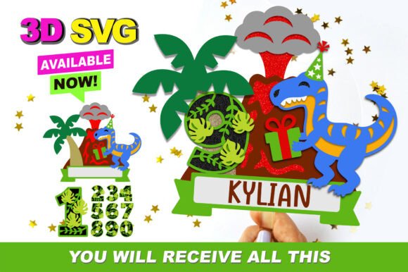 Velociraptor Dinosaur Cake Topper 3D SVG: A Strategic Asset for Creators